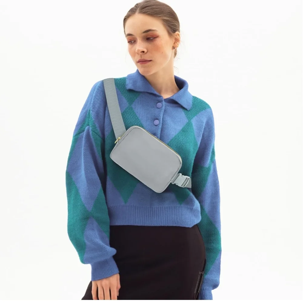 Stylish Gray‎ Fanny Pack Bag